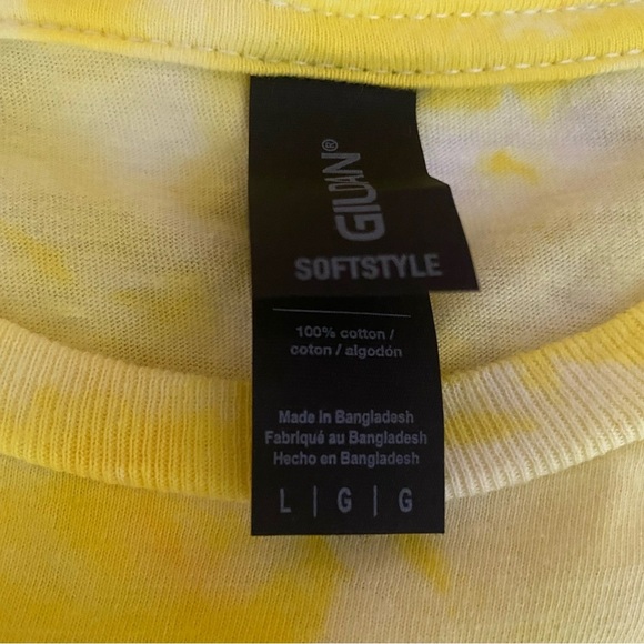 NEW Unisex GILDAN Large Handmade Ice Tie-Dye Soft Style T-Shirt Sun-Kissed Surf - Picture 7 of 8